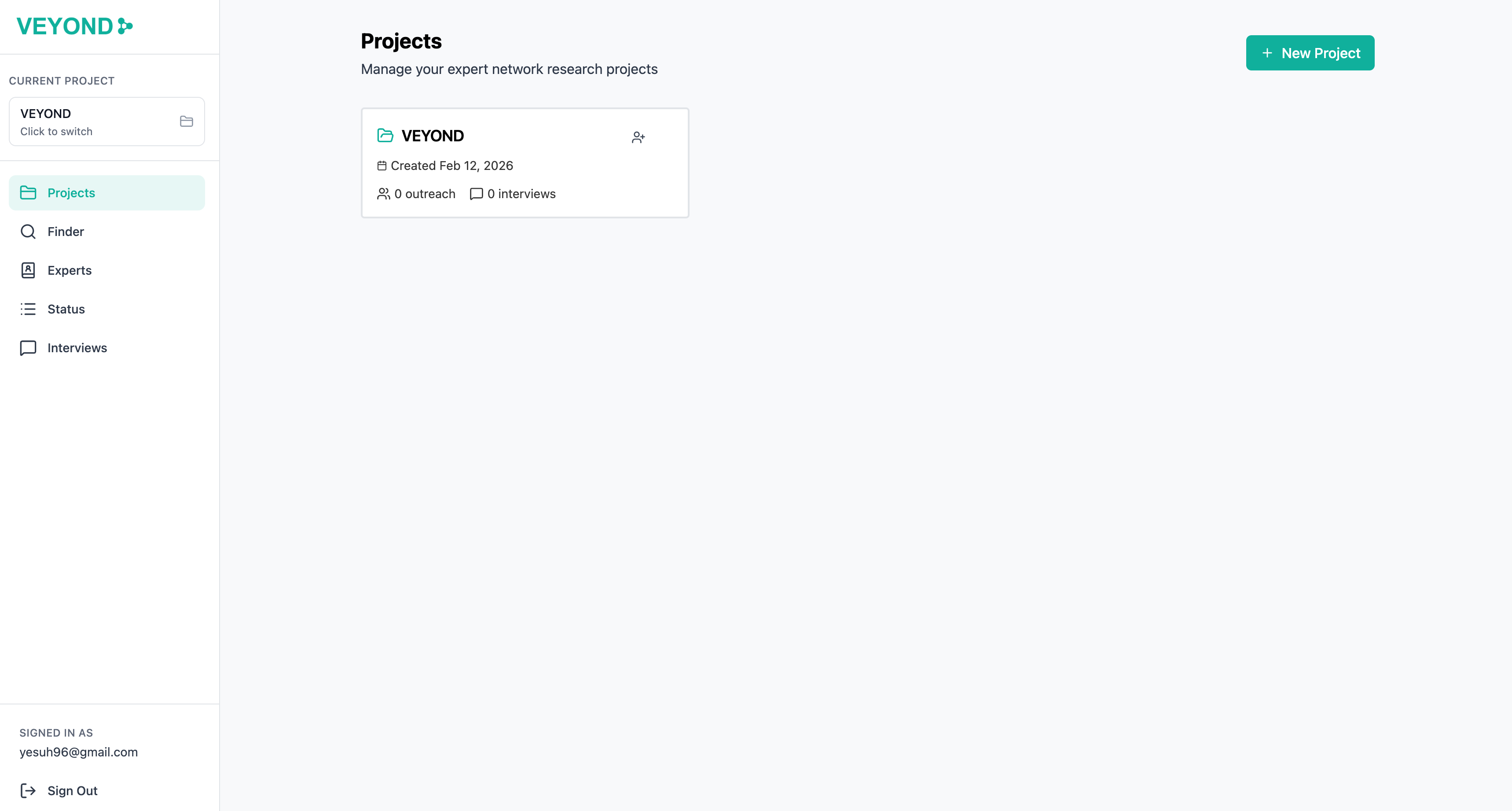 Projects - Organize your expert research